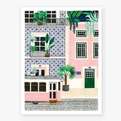 Lissabon-Druck S - 18x24cm