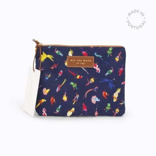 Neon Birds Clutch bag // CLEARANCE 50% OFF