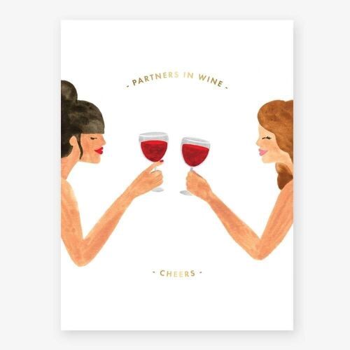 Partners in Wine Wall-Print S - 18x24cm