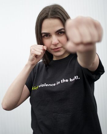 T-shirt unisexe "Rejoignez notre combat" - Noir 2