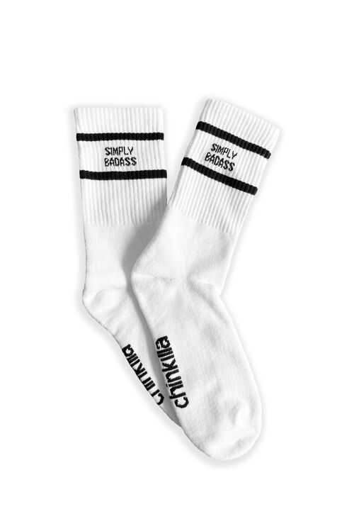 "Simply Badass" Socks - Weiß