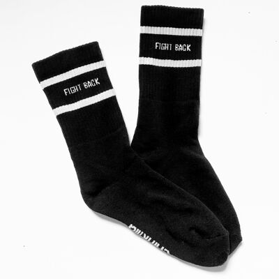 Chaussettes "Fight Back" - Noir