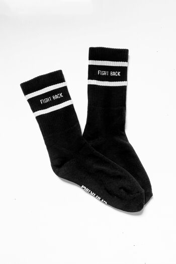 Chaussettes "Fight Back" - Noir 1