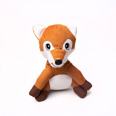 Fox Double Layered Recycled Plastic Plush Dog Toy