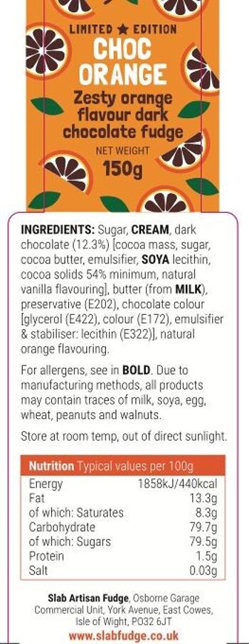 Chocolat Orange Fudge Slab (Ltd Edition) 4