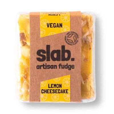 Zitronen-Käsekuchen-Fudge-Platte - Vegan