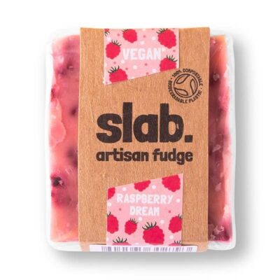 Raspberry Dream Fudge Slab - Vegan