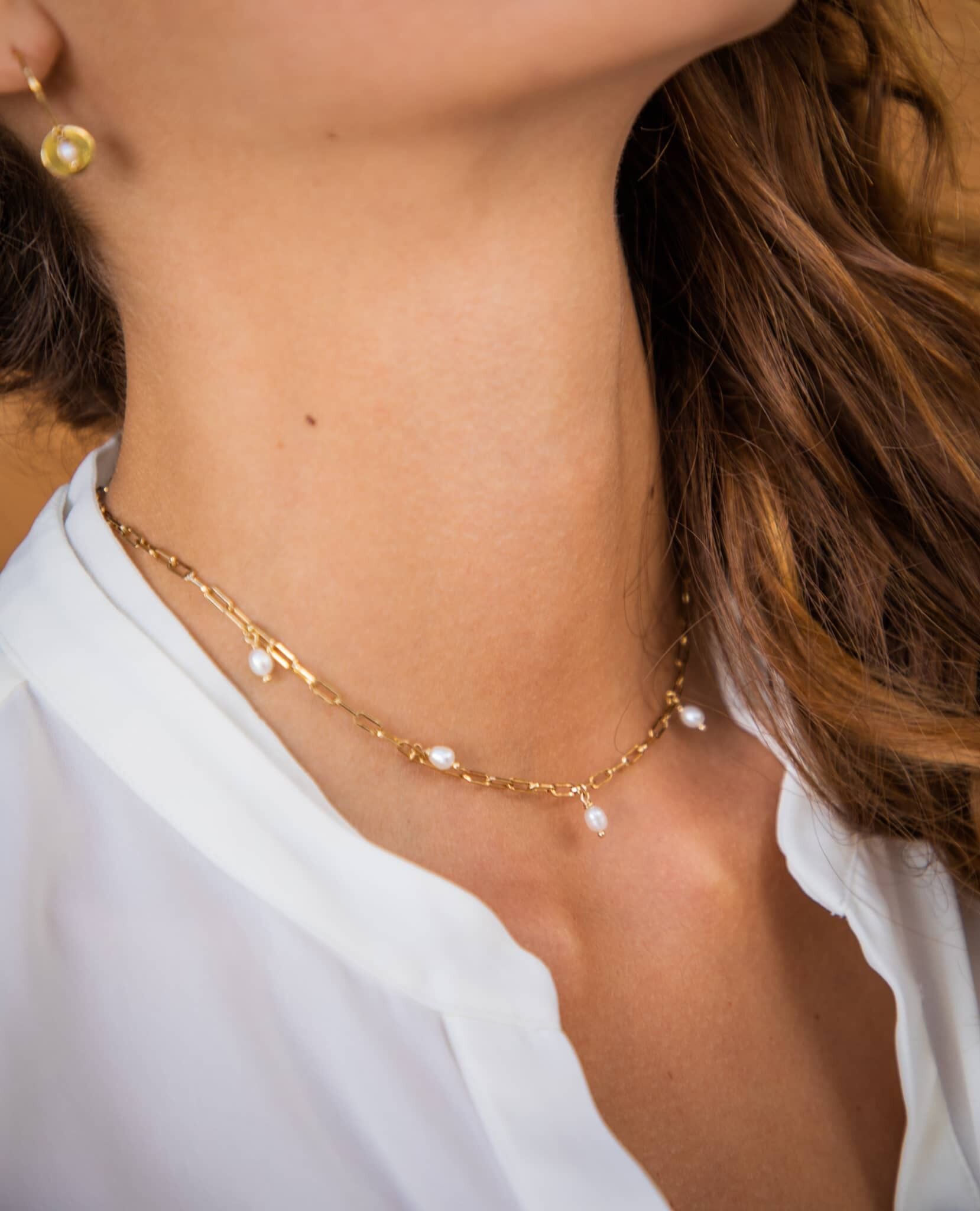 Collier Iris vert foncé malachite