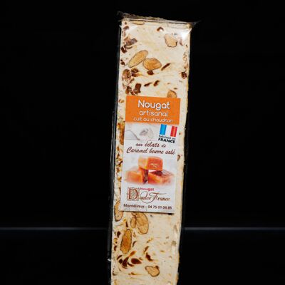 Bar 100 g Soft nougat with salted butter caramel chips