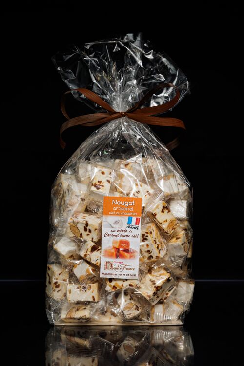 Sachet 1 Kg Nougat tendre aux éclats de caramel au beurre salé