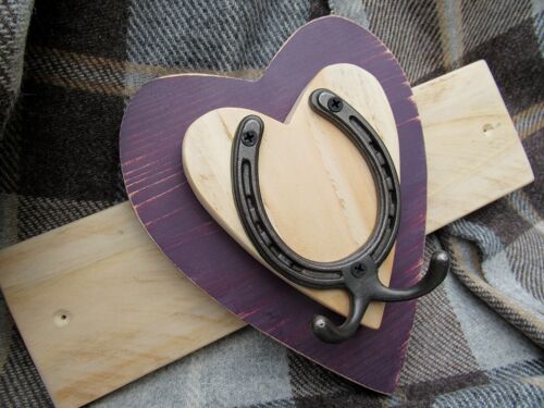 Horizontal Horseshoe Hook - Purple