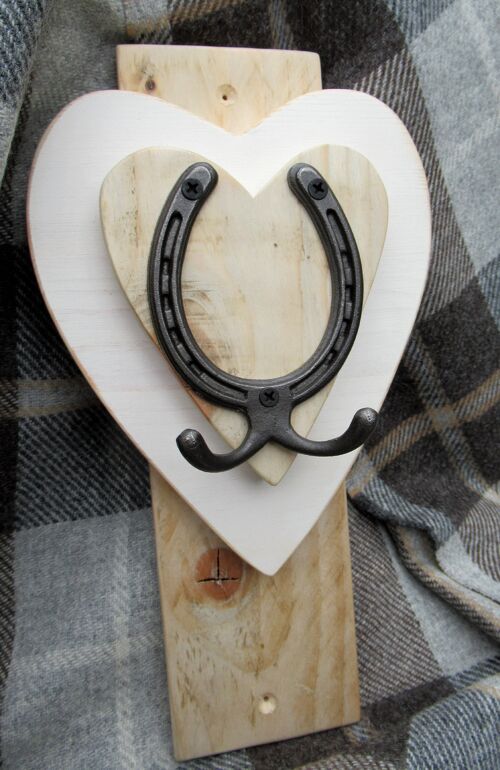 Vertical Horseshoe Hook - Cotton White