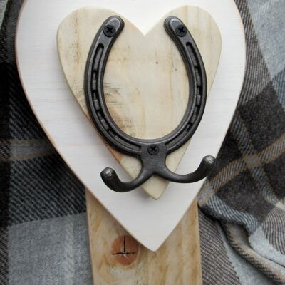 Vertical Horseshoe Hook - Cotton White