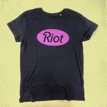 T-shirt féministe sérigraphié RIOT 1