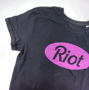 T-shirt féministe sérigraphié RIOT 3