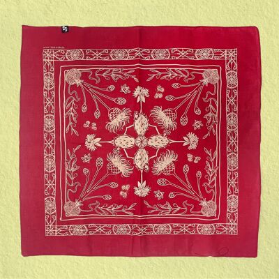 Mediterranes Bandana/Schal aus 100 % Baumwolle