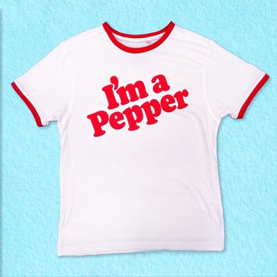 Soy una camiseta con serigrafía de pimienta