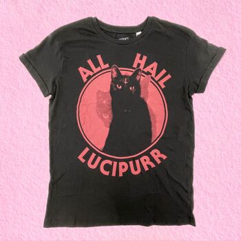 T-shirt All Hail Lucipurr 1