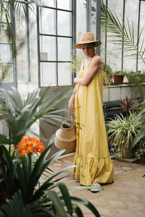 Yellow Organic Summer Dress