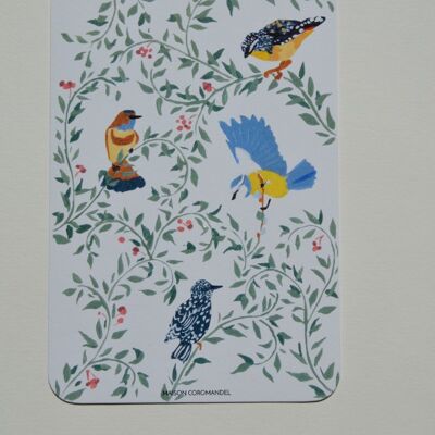 Carte oiseaux printaniers