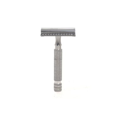 Aluminum razor n°0 - Travel - Sold with leather pouch
