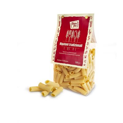 Rigatoni di pasta tradizionali