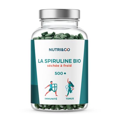 La Spiruline BIO 500 comprimés - Immunité & Tonus
