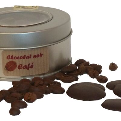 Palets de chocolat noir au café, BIO, 100g