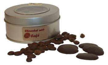 Palets de chocolat noir au café, BIO, 100g 1