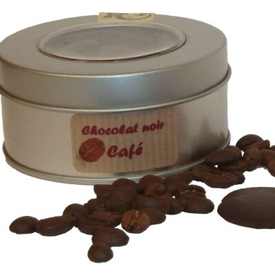 Palets de chocolat noir au café, BIO, 100g