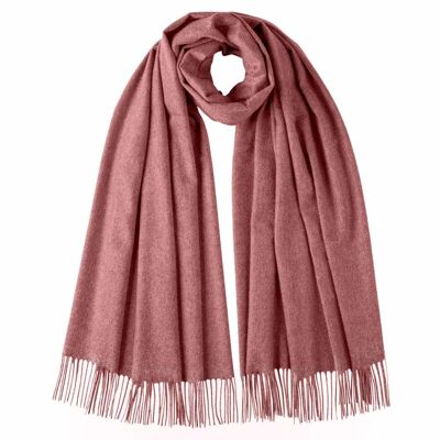 Sciarpa 100% Cashmere Corallo Chiaro