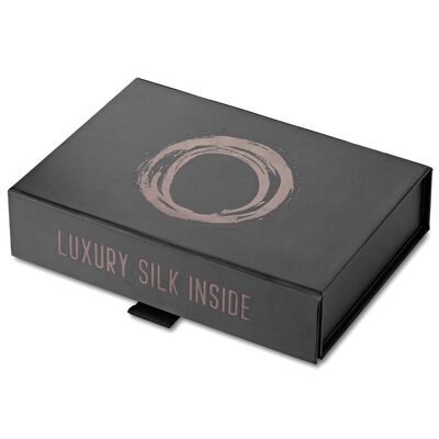 Set Haargummis in einer Geschenkbox - 6 schwarze dünne