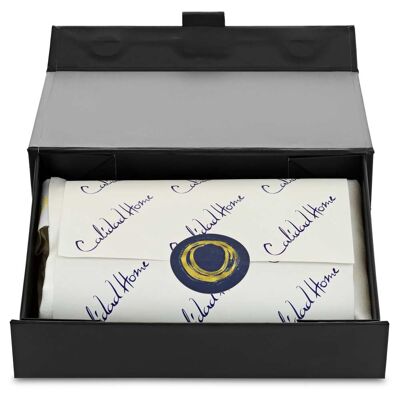 Silk Pillowcase In A Gift Box - Dark blue