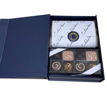 Taie d'oreiller en soie et coffret cadeau chocolats de luxe - *choisir la couleur* 1