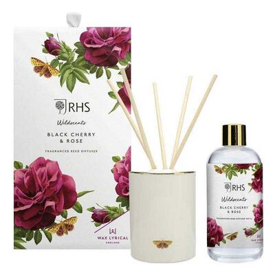 Wachs Lyrical RHS Wildscents Cherry & Rose Reed Diffuser 250ml