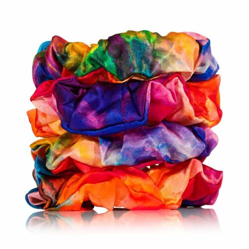 Silk Scrunchies Tie-Dye 4 Regular)
