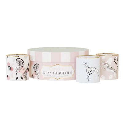 Stay Fabulous Ceramic Candle Gift Set
