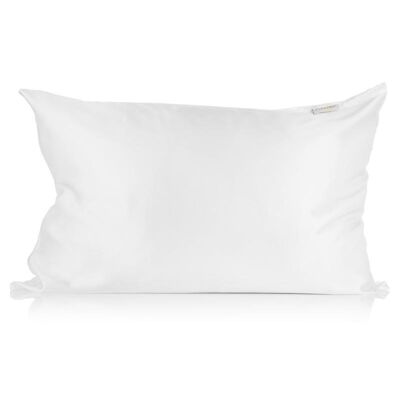 White King Size Silk Pillowcase