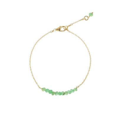 Pulsera Danaé oro y Piedras Labradorita