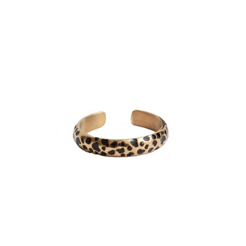 Bague fine Trema - Email Noir