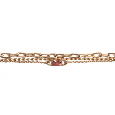 Caria Chain Bracelet - Terracotta Enamel