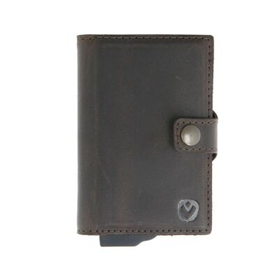 Card Case Plus Portefeuille Vintage Marron