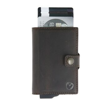 Card Case Plus Portefeuille Vintage Marron 2