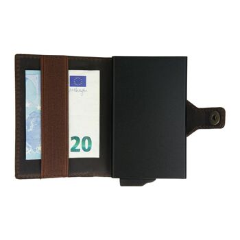 Card Case Plus Portefeuille Vintage Marron 4