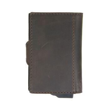 Card Case Plus Portefeuille Vintage Marron 5