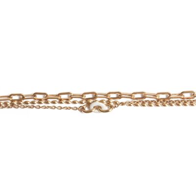Caria Chain Bracelet - White Enamel