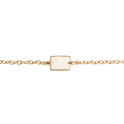 Altaia Chain Bracelet - White Enamel