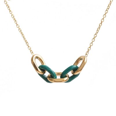 Tiria Chain Necklace - Green Email