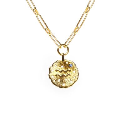 Astro Aquarius Chain Necklace