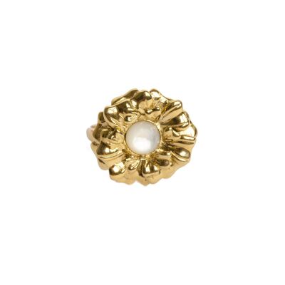Ononis large ring - Mother-of-pearl